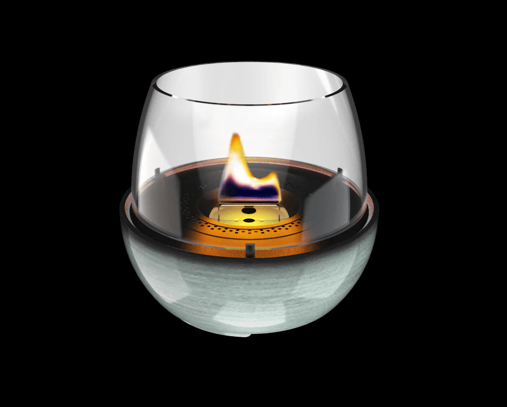 Tenderflame Tulip 18 Reactief Porselein vuurschaal groen